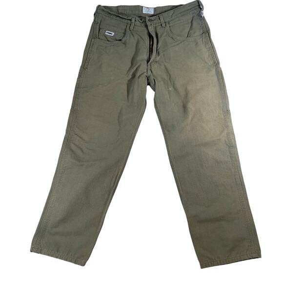 Tyndale FRMC Utility Pant Men 34W 31L Army Green Flame Resistant Electric Safety - Picture 1 of 16